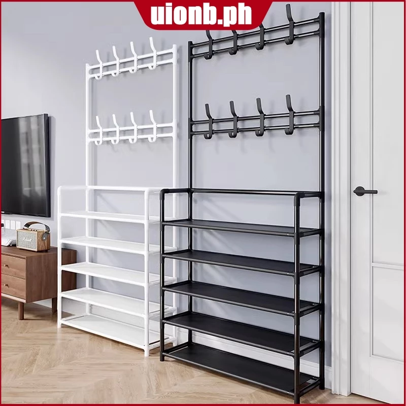Multi Layer Multifunctional Shoe Rack Organizer Simple Floor Coat Rack Shoe Hat Rack