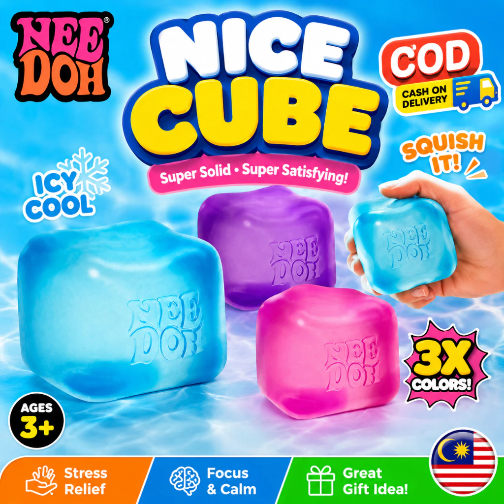 NeeDoh Nice Cube Squishy Fidget Toy Stress Relief Sensory slow rising squishy Toy For Kids girls