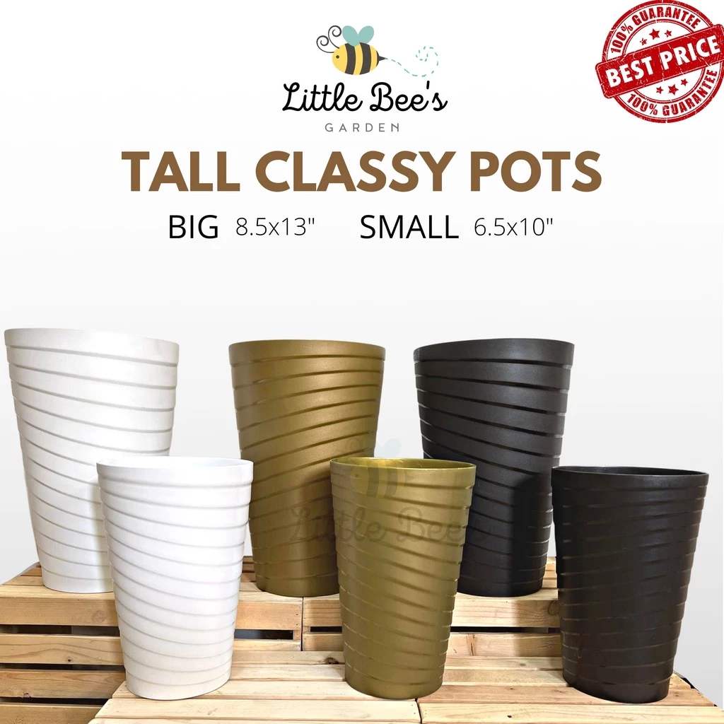Classy Tall Slim Minimalist Pots | Pearlwave | Yayamanin Pots