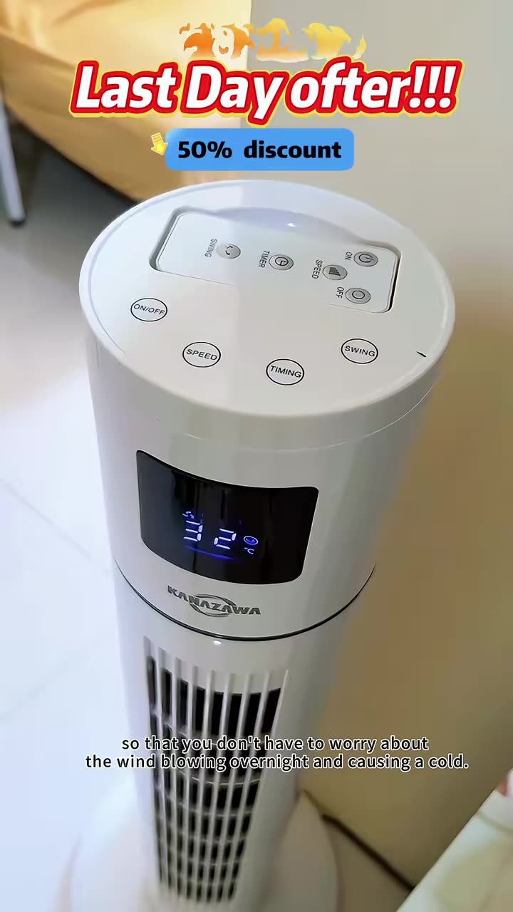 The Kanazawa Remote Control Tawer Fan is really fantastic and it has a lot of amazing features.Everyone who has used it will give it a thumbs up.The countdown to the event is three days, don't miss it, place an order now and enjoy a 50% discount....