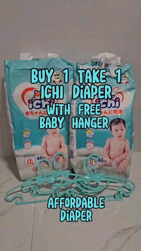 Ichi Baby Diaper pants buy1 take1 bundle pack large/small/medium #FreeCoinsInShopeeVideo #MasMuraSaShopee #ichi #fyp #affordable #absorbent