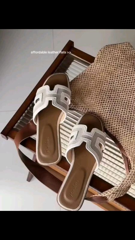 Sandals for Women Leather Slippers #sandals #slippers