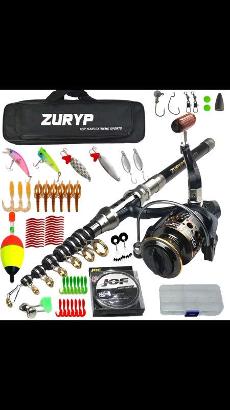 Fishing rod set original fishing rod and reel set fishing rods full set fish rods #FreeCoinsInShopeeVideo retractable fishing rod high elasticity qual