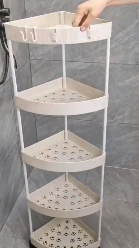 ✨ Bathroom Organizer Rack Bathroom Corner Shelf with Wheels.#freecoinsinshopeevideo #masmuradito #bestseller