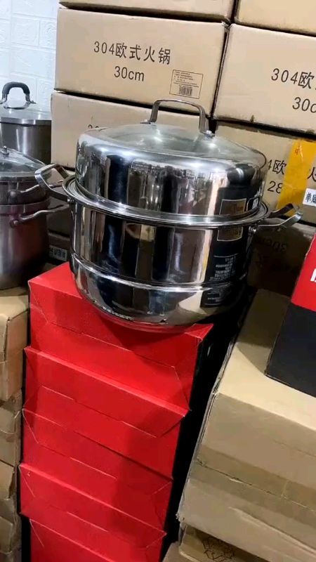Check out Stainless steel three-layer steamer 26cm steamer kitchen steamer with cleaning supplies for ₱239 - ₱244.