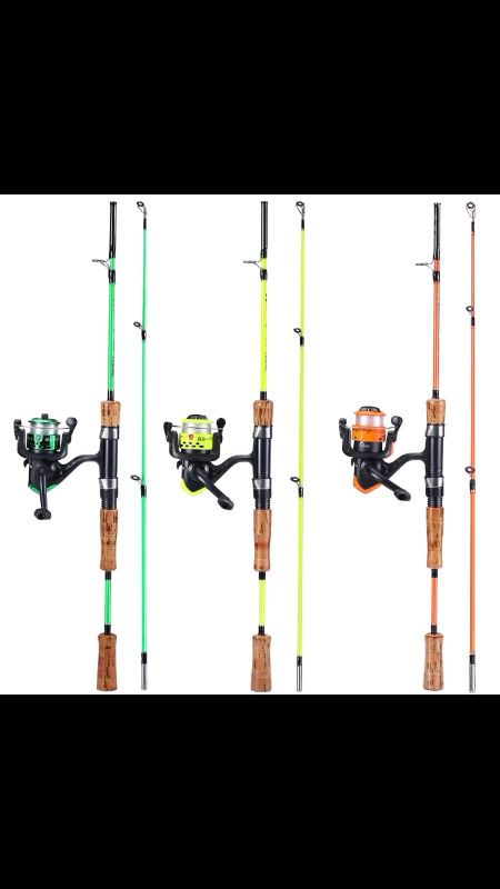 Fishing Rod Reel Combo 1.2m/1.65m Spinning Fishing Rod 3BB Spinning Fishing Reel With Free Line #FreeCoinsInShopeeVideo retractable fishing rod high e