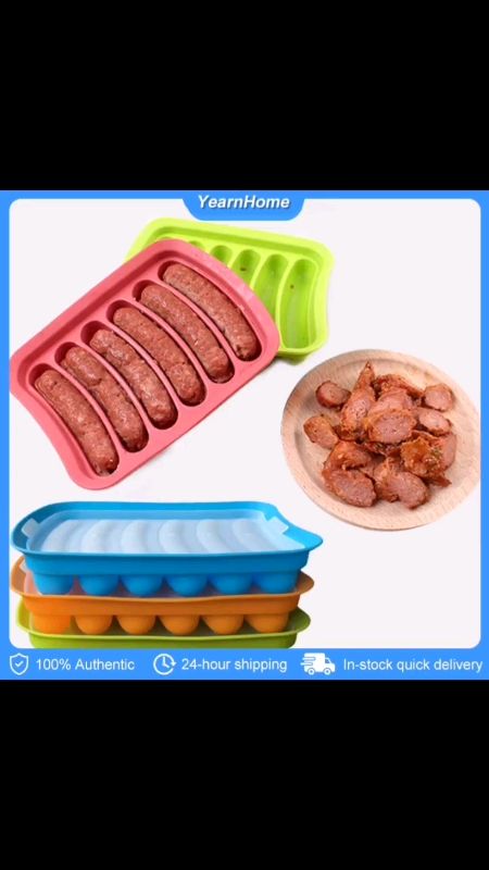 #SiliconeSausageMold  Ham Hot Dog Making Tray Cake Baking Molds with Lid