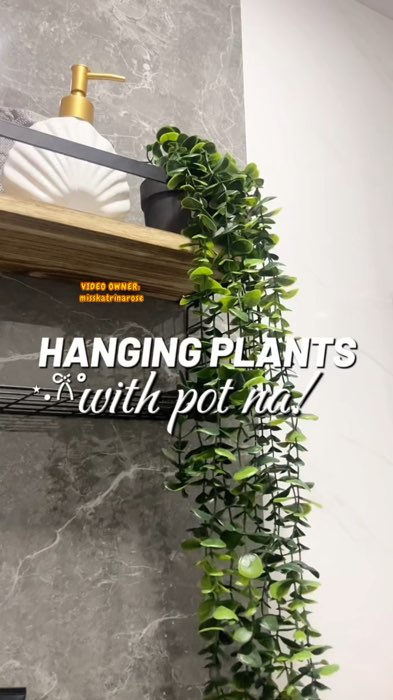 Adding nature to my bathroom #hangingplants #ShopeeAffiliates #MasMuraSaShopee #FreeCoinsInShopee #PostToWinChallenge #JulyHinMoNaTo #homeandliving