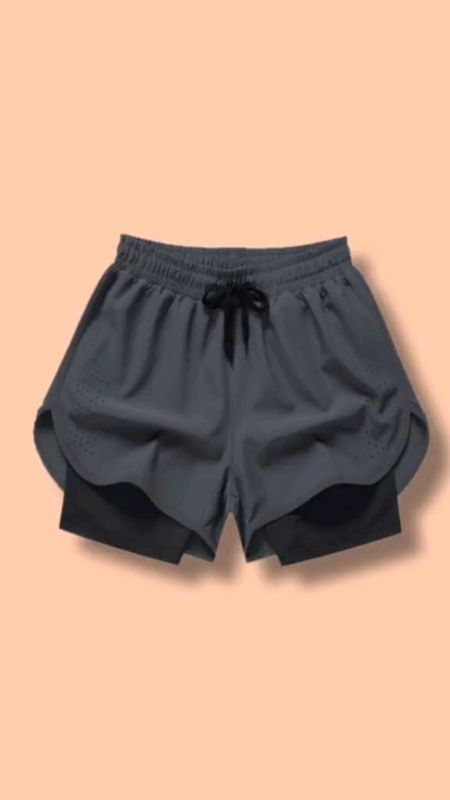 #shopee #everyone Coolair Men's 2-in-1 Running Shorts Quick Drying Breathable Active Training Exercise Jogging Cycling