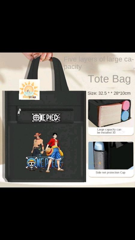 One Piece Handbag Boys Sea King Hand Carry Book Bags Tuition Bag Student Large Capacity Waterproof out #FreeCoinsInShopeeVideo #MasMuraSaShopee #fyp