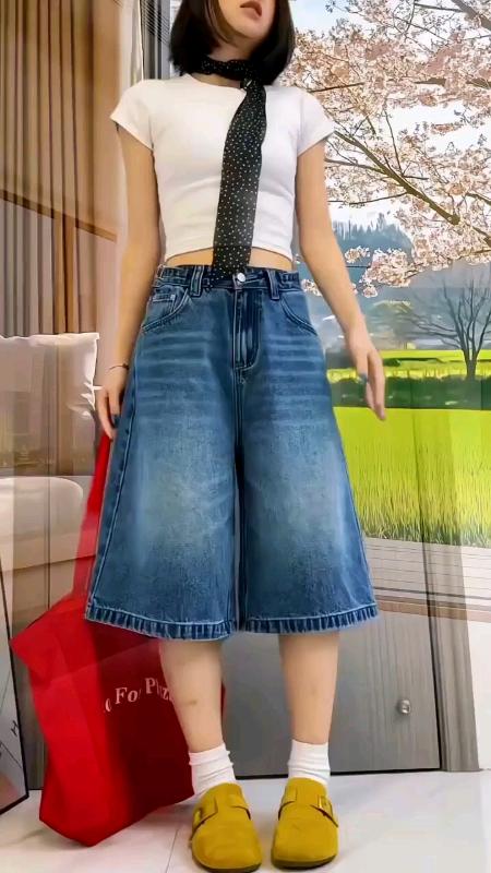 High waist shorts for women#denimshorts #baggy #baggyshort #jorts #highwaistshorts #roshjeans #foryou #summershorts #schoolseason #shortsforwomen