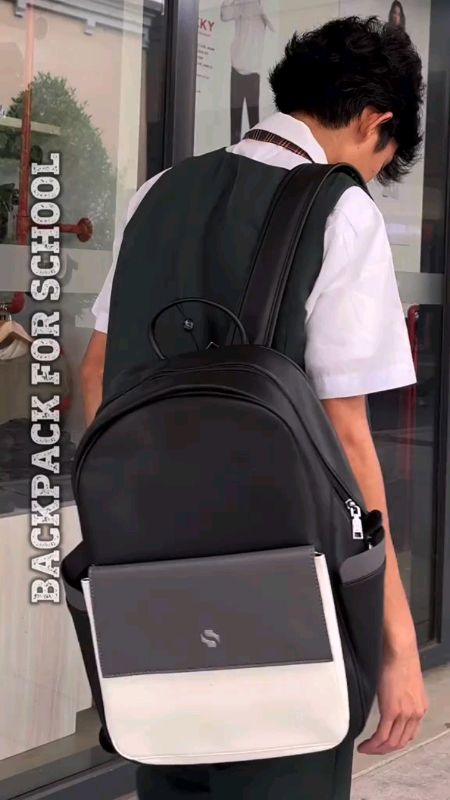 CTTRO Leather backpacks for ladies/men #fy #trending #backtoschool2025 #viral #FreeCoinsInShopeeVideo #MasMuraSaShopee