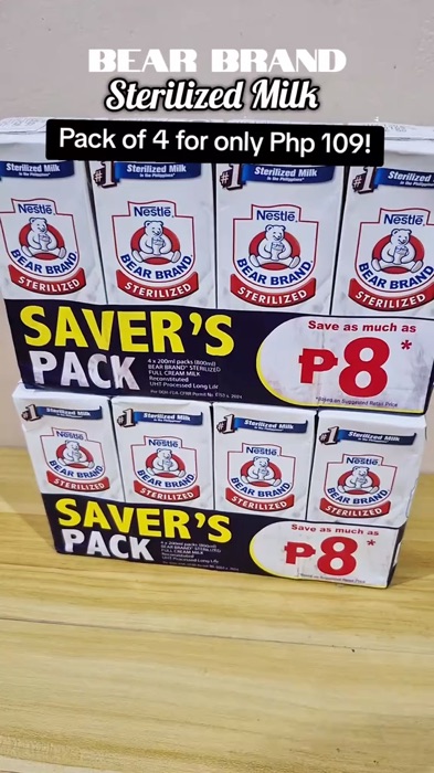 #SterelizedMilk #Bearbrand #MasMuraSaShopee #FreeCoinsInShopeeVideo