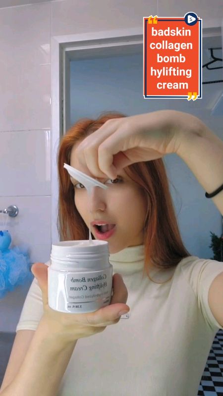 BADSKIN OFFICIAL Collagen Bomb Hylifting Cream 100ml / Made in Korea. #koreanproduct #collagenbomb #fyp #shopee #masmurasashopee