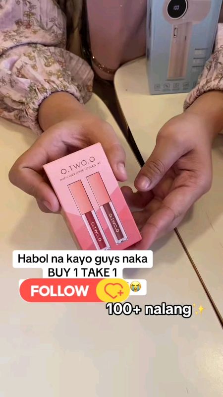 o.two.o buy 1 take 1 lipstick #lipstick #otwoo #mattlipstick  #buy1take1 #ctto #viral #fyp #makeup