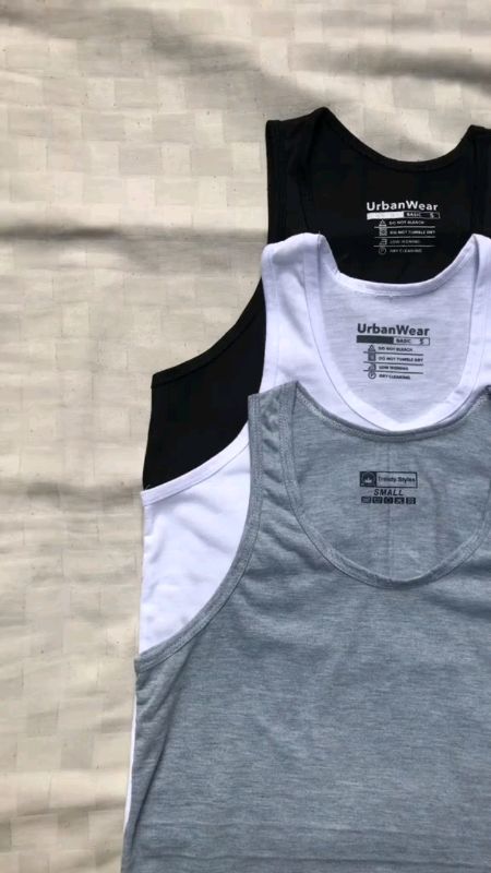 3/6/9/12 PCS for set men's youth slim-fit #trending #fypppp #youthslimfit #sando