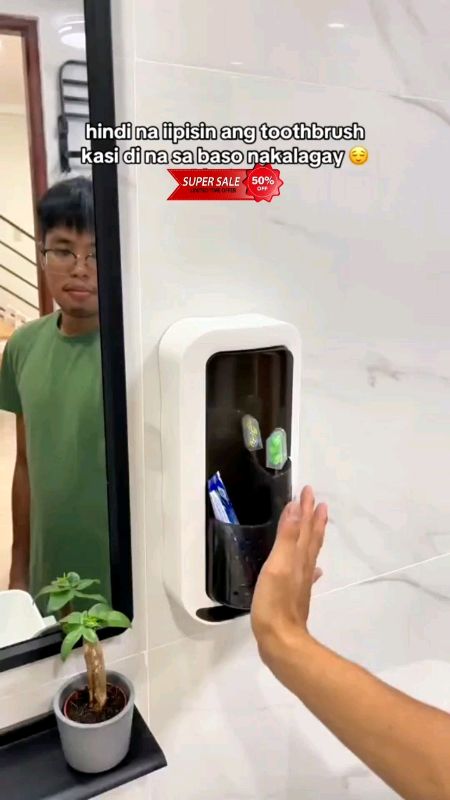 Rotating Wall Mounted Toothbrush Holder #MasMuraSaShopee #ShopeePHPaydaySale #FreeCoinsInShopeeVideo