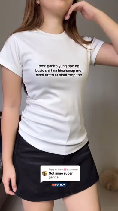 basic shirt na di fitted at crop #basicshirt #basicshirtforwomen #shirtforwomen #topsforwomen #foryou #MasMuraSaShopee #fyp #viral