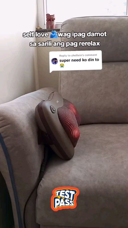 #CQW Massage Pillow Car And Home Electric Massager Shoulder Neck Infrared Heating Massage Relaxation#massager #electricmassager #shopee #murasashopee