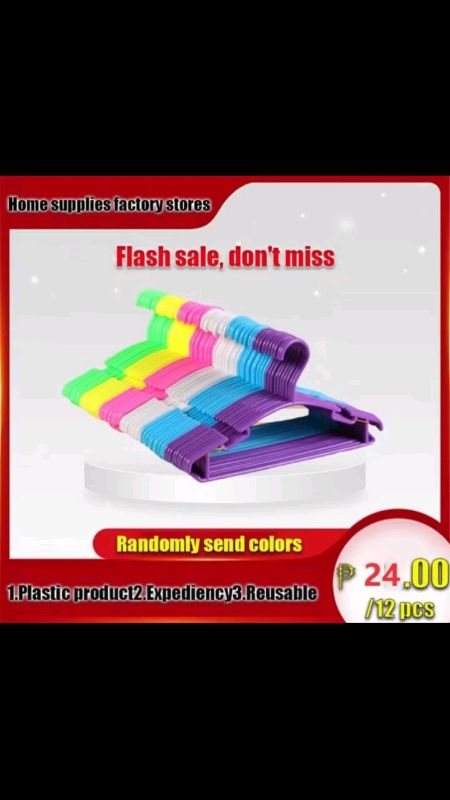 #1DOZEN(12PCS)Baby Hanger Plastic Hangers For Kids Toddler Children Clothes，hanger for baby clothes #MasaMuraSaShop #BuyNow