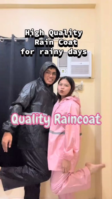 Quality na raincoat plus may super girly pa na color #raincoat #fashionraincoat #coupleraincoat #qualityraincoat #fyp #budolfinds #shopeefinds