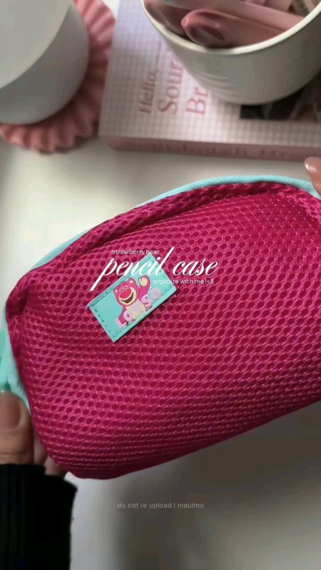 pencil case ins mesh large capacity #pencilcase #makeupcase #pouch