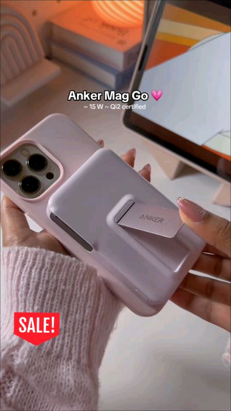 Anker MagGo Powerbank ✨#anker #magnetic #Wireless #powerbank #magsafe #power#Bank #pink #aesthetic #trending #viral #MasMuraSaShopee #fyp #qi2 #travel
