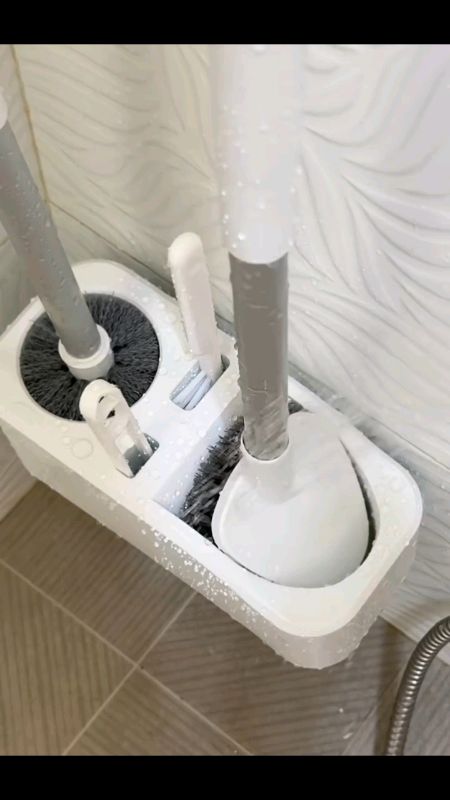 4 in 1 toilet brush bathroom cleaning #bathroombrush #toiletbrush #brushset #cleaningset #bathroomcleaning #fyp