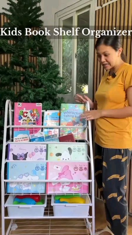 organize na books! #book #shelf #organizer #wheels
