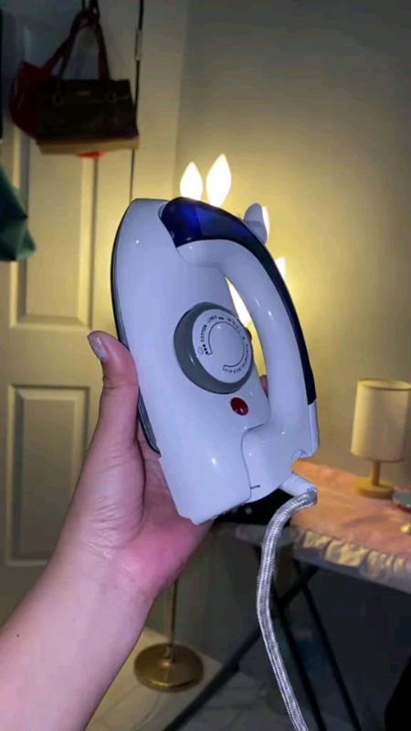 Foldable Garment Steam Iron Travel-friendly Mini Electric Steam #foldable #iron #electric #steam #fyp #trending #trend #makeitviral