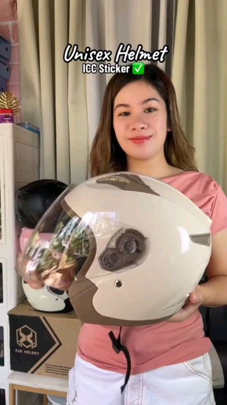 Stylish Motorcycle Helmet with Adjustable Sizing Comfortable Fit for All Riders.                               #Freecoinsinshopee