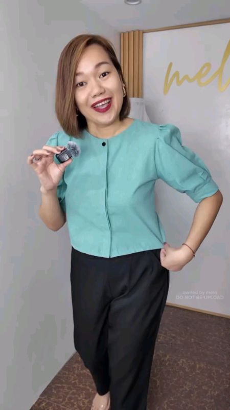 murang office outfit #outfitideas #officeoutfit #modernfilipiniana #formaltop
