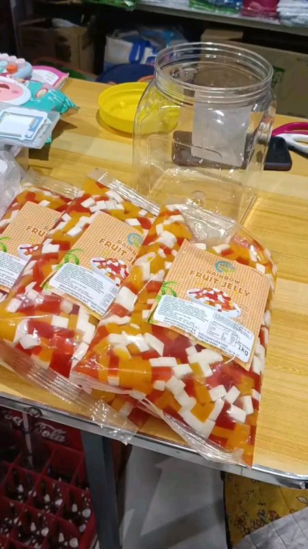 HYX Rainbow fruit Jelly - Perfect for Milk Tea, Halo-Halo, Business Repacking