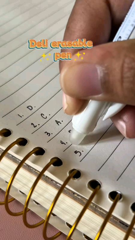 Deli erasable pen. #erasablepen #pen #penfinds #shopeefinds #MasMuraSaShopee #checkoutna #schoolfinds