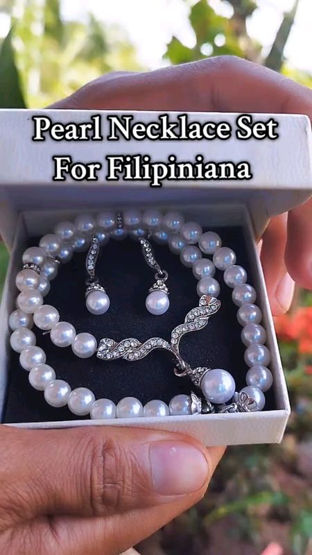 #2 Piece Set Pearl Jewelry Set Korean Style Flower Jewelry Set Women's Elegant Imitation Pearl Necklace Earrings Ring Bracelet Wedding Jewelry Set Eur