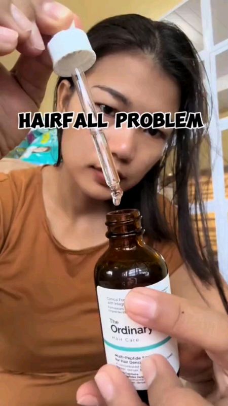 PROBLEMA MOBA ANG MANIPIS NA BUHOK O NAG LALAGAS ANG IYONG BUHOK? SUBUKAN MONA ITO#theordinary#hairserum#forhairloss#healthyhair#HugotSaShopee#forhair
