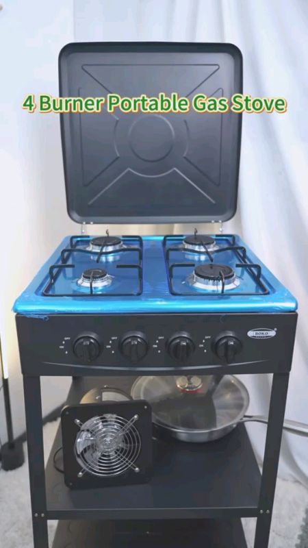 4 Burner Gas Stove Portable Outdoor Stove with Removable Storage Stand Heavy Duty Propane Gas Cooker at 60%off #MasMuraSaShopee#HugotsaShopee