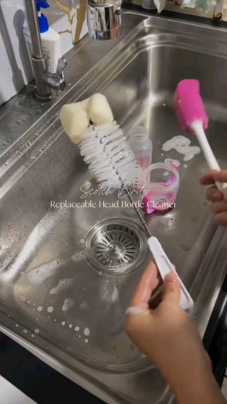😲Scotch Brite Bottle Cleaner #scotchbrite #bottlecleaner