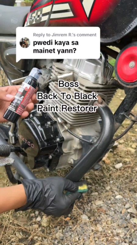 Boss Back To Black Color Paint Restorer #MasMuraSaShopee #FreeCoinsInShopeeVideo #backtoblack #bossbacktoblack #restoration