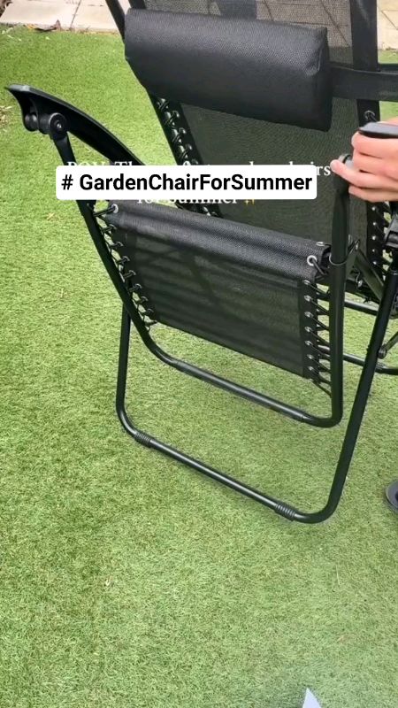 #GardenChairForSummer    Check out Folding chair Beach chair Foldable Reclining Chair folding bed thickened heavy-duty outdoor chair  Get i