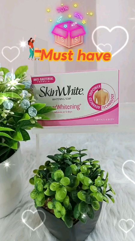 SkinWhite Whitening Face and Body Bar Soap Power Whitening #skinwhite #soap