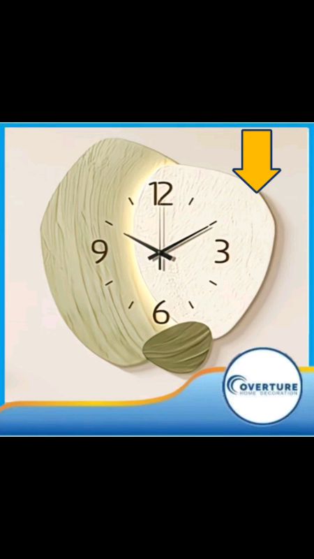 Pastel Layered Clock  Creative Living Room Bedroom Wall Clock 30cmx30cm