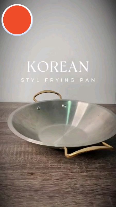 Nipiin Korean Style Frying Pan Double Golden Ear Stainless Steel Non-Stick Seafood Dry Pot Instant#highquality #MasMuraSaShopee