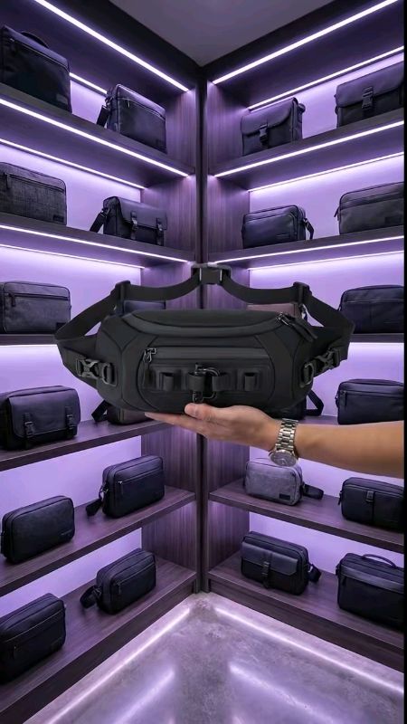 Fashion Men's Waterproof Waist Bag Fanny Pack Chest Bag Outside#ChestBag#MasMuraSaShopee#HugotSaShopee