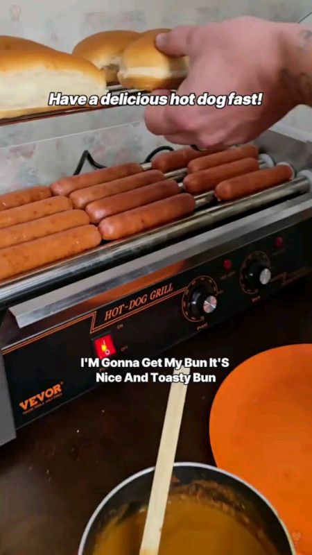 Hotdog Roller Fully Automatic hotdog roller Tempered Glass Display hotdog grill Sausage hotdog grill#freecoininshoppeevideo #masmurasashoppee