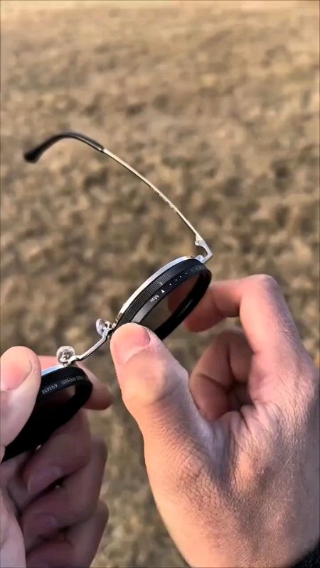 Metal Polarized Sunglasses, ND9 Level UV400 Adjustable Dimming Glasses Outdoor Glasses #polarizedsunglasses #adjustablesunglasses #UV400 #dimmable