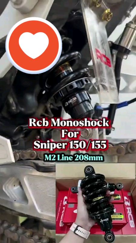 #stitch with gladyfajilan NEW RCB Mono Shock M2 Line 208mm Sniper King 150 Fi Sniper155#shopeepdaysale #MasMuraSaShopee #shopeefreecoinsvideo