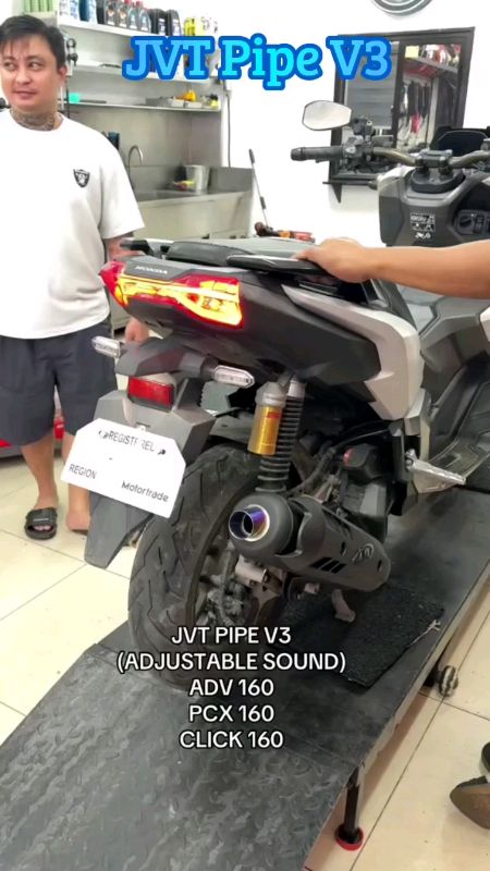 JVT Pipe V3 for AdV 160, PCX, Click 160, Aerox, Nmax..etc