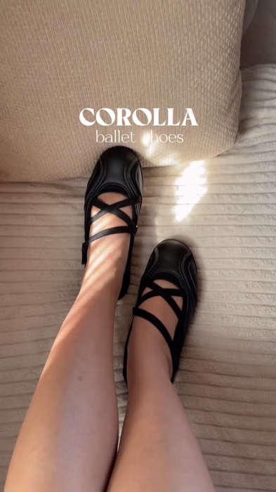 Ballet shoes🥰#balletshoes #corolla #Fashion