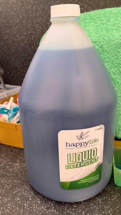 Happy Life Organics Liquid Detergent #ecofriendly #costeffective #laundry #detergent #liquiddetergent #PowerfulCleaning #happylifeorganics